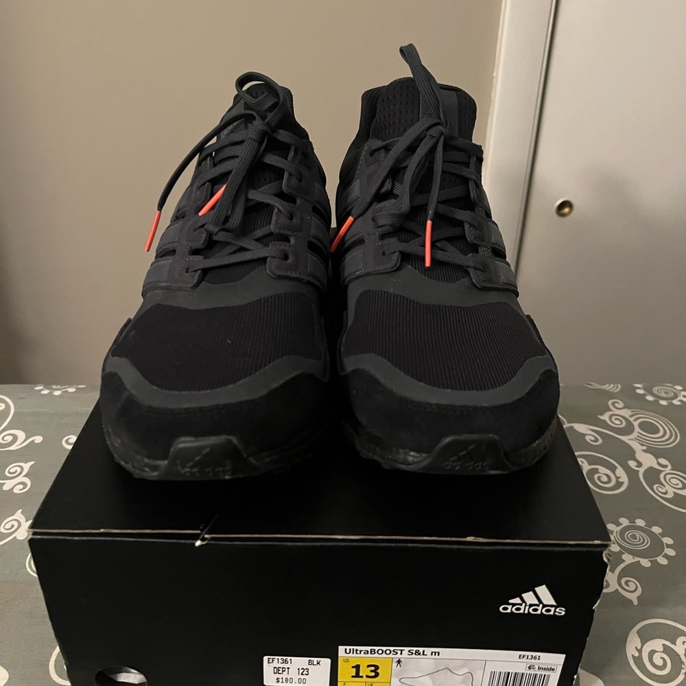 Adidas Ultraboost in black/gray color way in size 13.